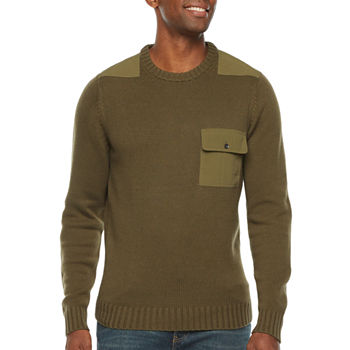 St. John's Bay Outdoor Mens Crew Neck Long Sleeve Pullover Sweater