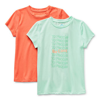 Thereabouts Little & Big Girls 2-pc. Round Neck Short Sleeve T-Shirt