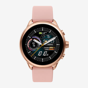 Fossil Smartwatches Gen 6 Wellness Womens Pink Smart Watch Ftw4071v