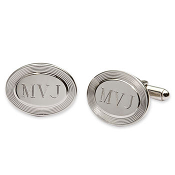 Personalized Oval Cuff Links