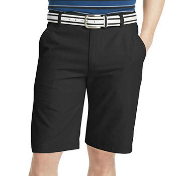 IZOD Golf Solid Flat-Front Shorts