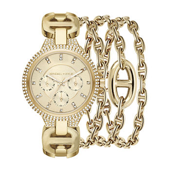 Kendall + Kylie Womens Gold Tone Bracelet Watch A0792g-42-A27