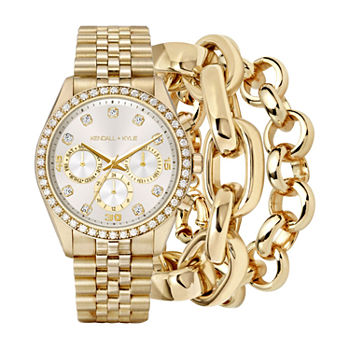 Kendall + Kylie Womens Gold Tone Bracelet Watch A0820g-42-B27