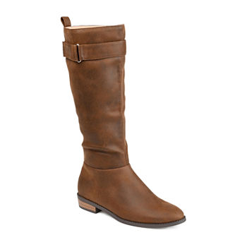 Journee Collection Womens Lelanni Riding Boots Stacked Heel