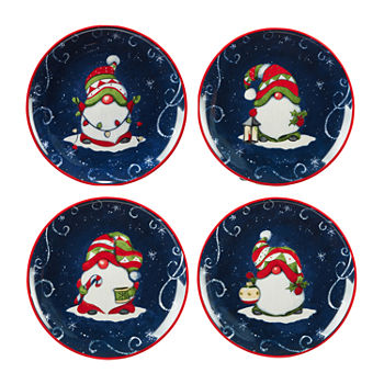 Certified International Holiday Magic Gomes 4-pc. Plate Set
