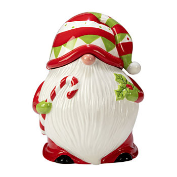 Certified International Holiday Magic Gnomes Cookie Jar