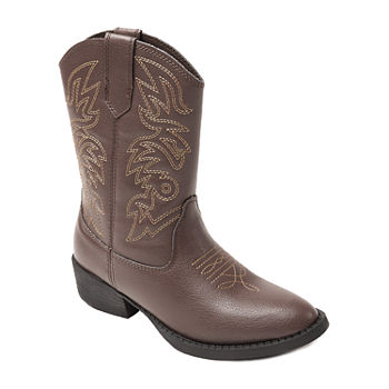Deer Stags Little & Big  Unisex Ranch Cowboy Boots Block Heel