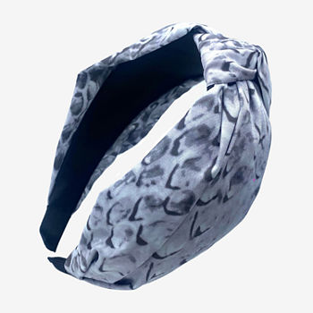 Worthington Blue Snake Print Knot Headband