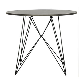 Marino Collection Round Wood-Top Dining Table