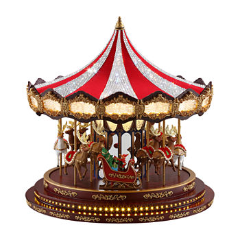 Grand Swarovski Carousel Animated Christmas Tabletop Decor