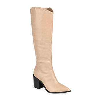 Journee Collection Womens Daria Riding Boots Stacked Heel