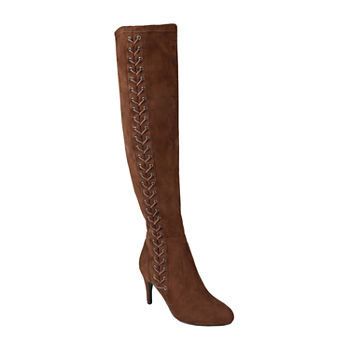Journee Collection Womens Abie Over the Knee Boots Stiletto Heel