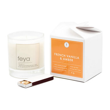Feya Candle 6.5oz French Vanilla & Amber Soy Candle