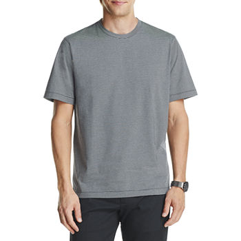 Van Heusen Essential Luxe Striped Mens Crew Neck Short Sleeve T-Shirt