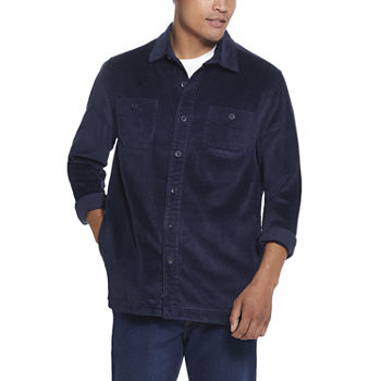 American Threads Mens Regular Fit Long Sleeve Button-Down Shirt