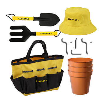 STANLEY Jr - 10-piece Garden Tools Set With Sun Hat and Bag For Kids
