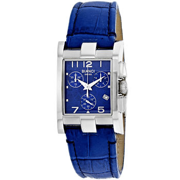 Roberto Bianci Womens Blue Leather Bracelet Watch Rb90362