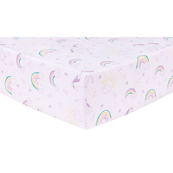 Trend Lab Unicorn Rainbow Flannel Crib Sheet