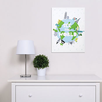 Trend Lab See The World Dinosaurs Canvas Wall Art Canvas Art