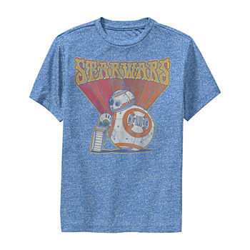 Big Boys Crew Neck Star Wars Short Sleeve Graphic T-Shirt