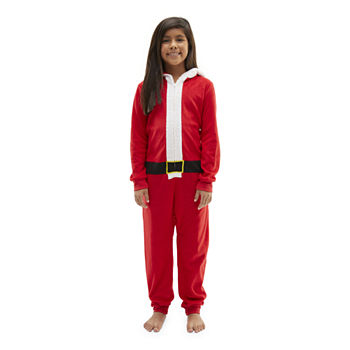 North Pole Trading Co. Santa Little & Big Unisex Long Sleeve One Piece Pajama
