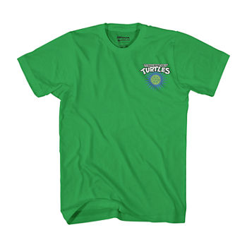 Mens Crew Neck Short Sleeve Regular Fit Teenage Mutant Ninja Turtles Graphic T-Shirt