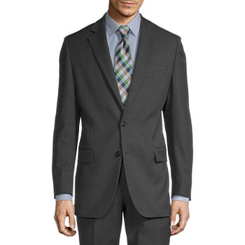 Stafford Super Suit Grey Stria Slim Fit Suit Separates