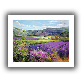 Brushstone Lavender Fields in Old Provence CanvasWall Art