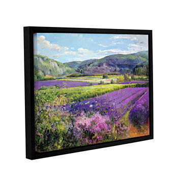 Brushstone Lavender Fields in Old Provence GalleryWrapped Floater-Framed Canvas Wall Art