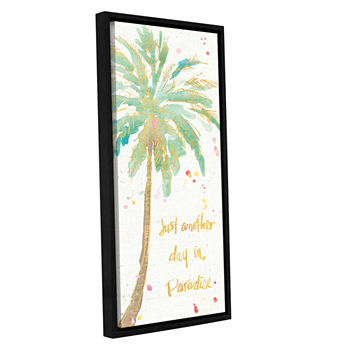 Brushstone Flamingo Fever X Gallery Wrapped Floater-Framed Canvas Wall Art