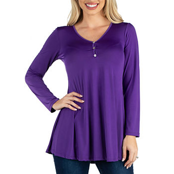Women’s Purple Tops | Purple Shirts & Blouses for Women | JCPenney