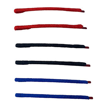 a.n.a Red Black Blue Wrapped 6-pc. Bobby Pin