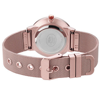 Laura Ashley Womens Pink Stainless Steel Strap Watch La31043pk