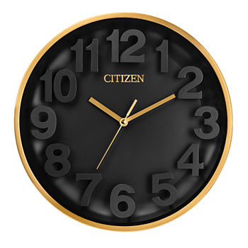 Citizen Black Wall Clock Cc2025