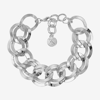 Mixit Silver Tone Link Bracelet