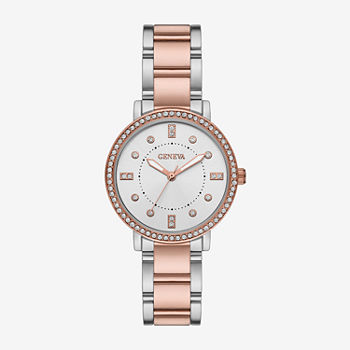 Geneva Ladies Womens Crystal Accent Two Tone Bracelet Watch Fmdjm242
