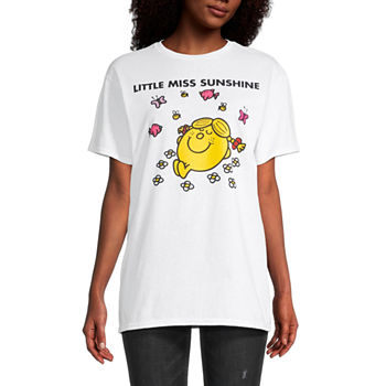 Juniors Little Miss Sunshine Womens Crew Neck Short Sleeve Graphic T-Shirt