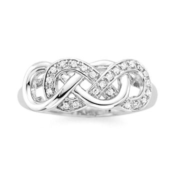 Infinite Promise 1/10 CT. T.W. Diamond Sterling Silver Ring