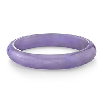 Lavender Colored Quartz Bangle Bracelet