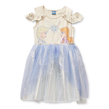 Disney Little & Big Girls Sleeveless Frozen Tutu Dress