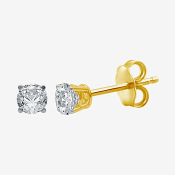 Ever Star 1/2 CT. T.W. Lab Grown White Diamond 10K Gold Stud Earrings
