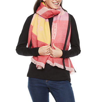 Juicy By Juicy Couture Colorblock Logo Cold Weather Scarf