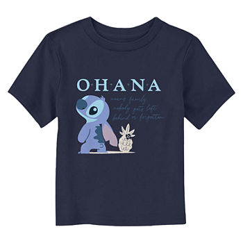 Disney Collection Toddler Unisex Crew Neck Stitch Short Sleeve Graphic T-Shirt