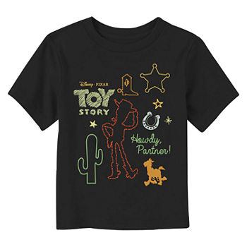 Disney Collection Toddler Unisex Crew Neck Toy Story Short Sleeve Graphic T-Shirt