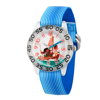 Disney Moana Boys Blue Strap Watch Wds000038