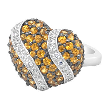 LIMITED QUANTITIES! Le Vian Grand Sample Sale™ Ring featuring Yellow Sapphire 1/2 CT. T.W. Vanilla Diamonds® set in 18K Vanilla Gold®