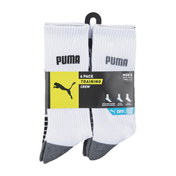 Puma Mens 6 Pair Crew Socks