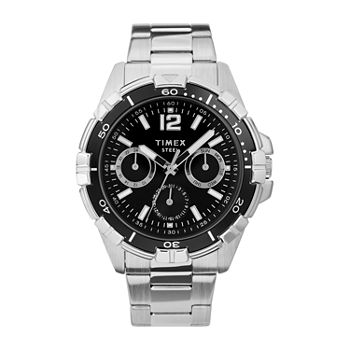 Timex Mens Silver Tone Stainless Steel Bracelet Watch Tw2u70400ji