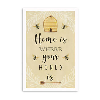 Home Is Where Your Honey Is Giclee Canvas Art