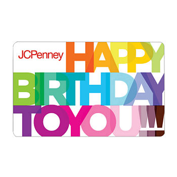 Colorful Happy Birthday Gift Card